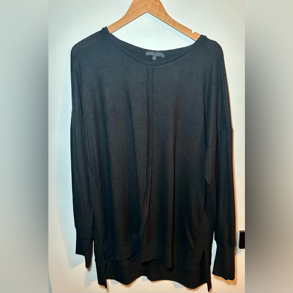 Gibson black cozy tunic sweater Size XXL